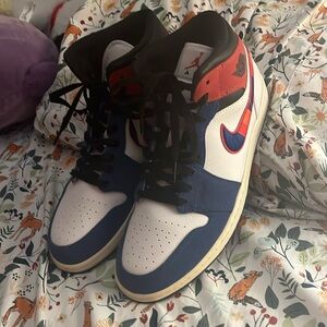 Multi-Color Swoosh Jordan 1 Mid